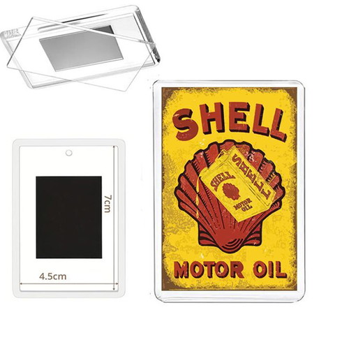 Shell Motor Oil magnet new, retro collectible