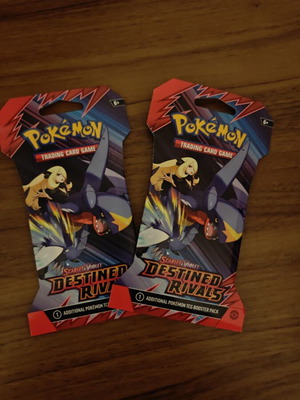 Pokemon Destined Rivals Sleeved Booster Packs 2 Pieces New