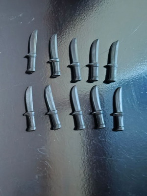 Playmobil knives new, pack of 10 Indian and pirate