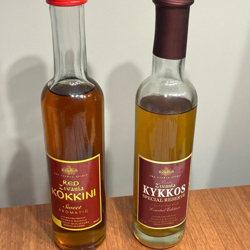 Vintage sealed bottles Zivania Cyprus very old