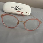 Web myopia glasses new, pink and gold