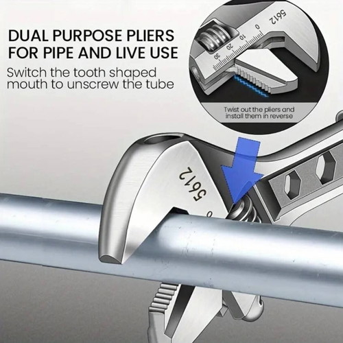 Adjustable French wrench new with anti-slip handle