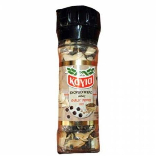 Kagia Garlic Pepper Mill 38g Glass Refillable New