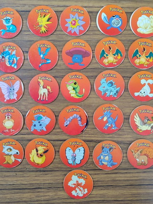 Pokemon Nintendo tags used, pack of 26 pieces
