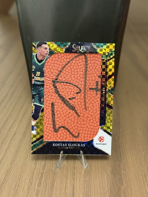 Panini Select EuroLeague Kostas Sloukas 1/3 Jumbo Basketball Auto new