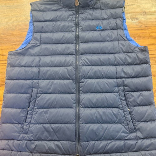 La Martina sleeveless jacket XL blue like new