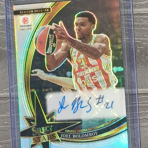 Joel Bolomboy /75 Select Stars Crvena Zvezda basketball card 2025-26 Panini Euroleague