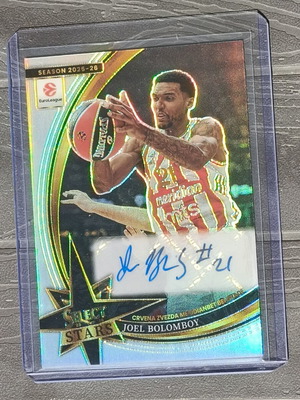 Joel Bolomboy /75 Select Stars Crvena Zvezda basketball card 2025-26 Panini Euroleague