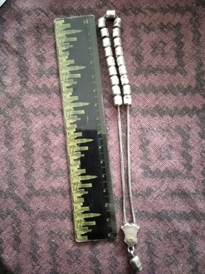 Silver Worry Beads like new with 19 beads
