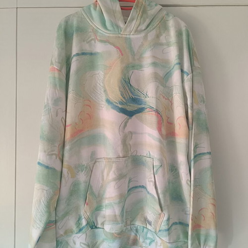 Ανδρικό φούτερ jogging oversized, πολύχρωμο, μέγεθος M