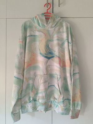 Jogging hoodie oversized, multicolor, size M