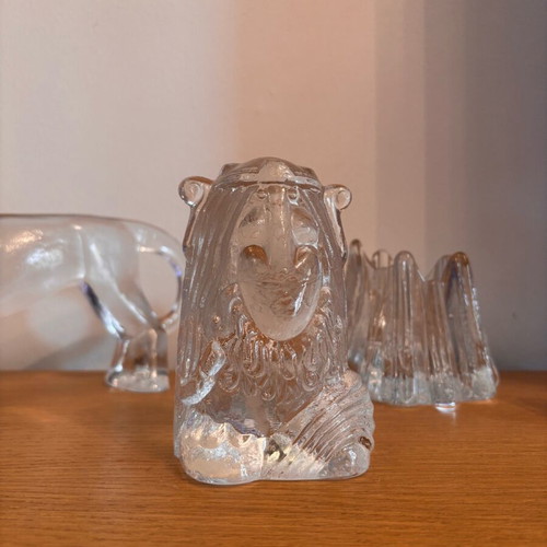Lindshammar crystal troll sculpture like new