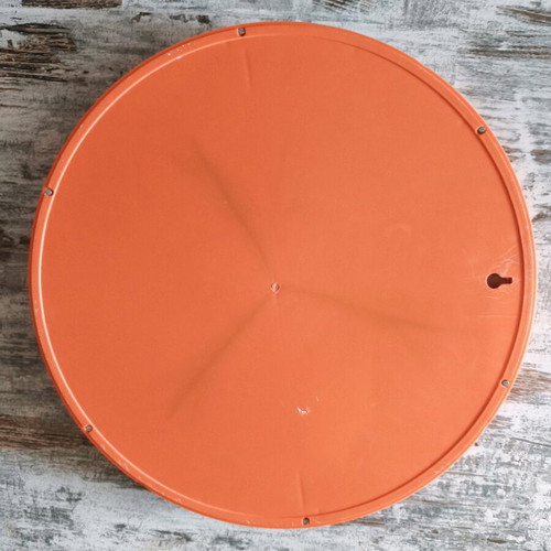Space Orange Mirror 1970s Like New