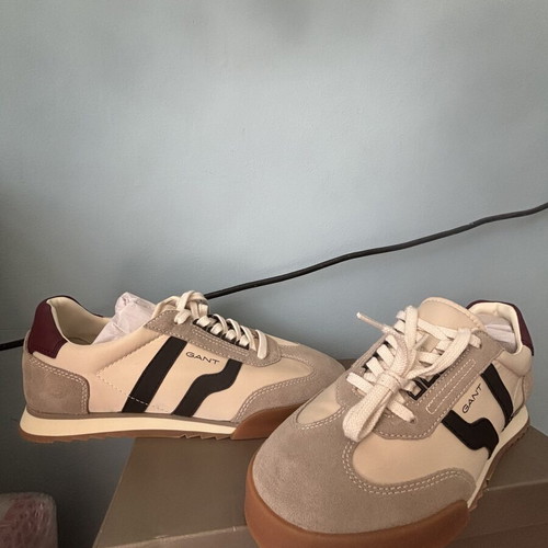 Gant men's sneakers new size 44 cold beige black burgundy