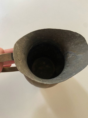 Antique brass pitcher