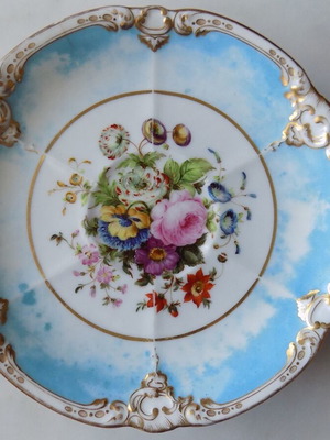 European antique plate used, 100 years old, 20cm