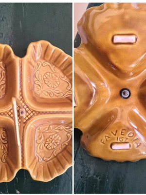 Vintage nut dish new, 1970s