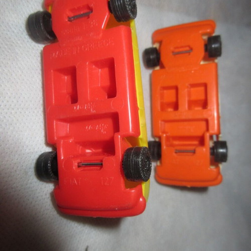 Lot Fiat 127 plastic 8cm from Antony company 80s new