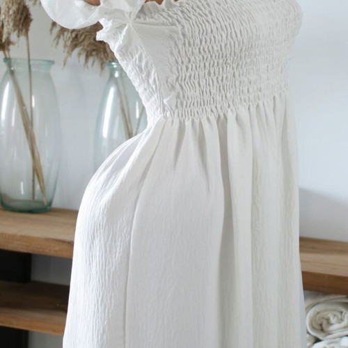 Off Shoulder Dress White New, Size S