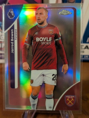 2025-26 Topps Chrome Premier League Jarrod Bowen Refractor κάρτα σαν καινούργιο
