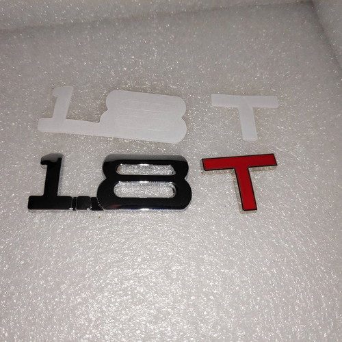 Metal 1.8T Car Badge like new with Red Letter