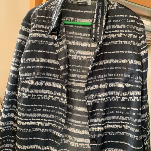 Moschino shirt size M satin like new