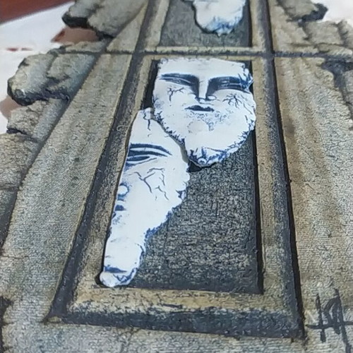 Handmade stone wall decoration