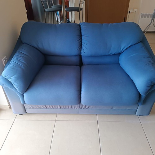 Sofa set with bed used, three-seater and two-seater