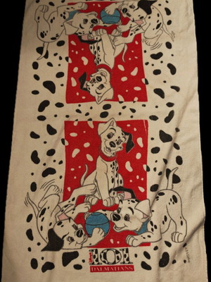 101 Dalmatians Beach Towel used, 1990s