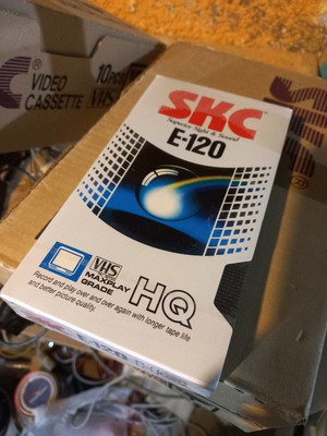 SKC E-120 HQ video cassette sealed, 120 minutes, new