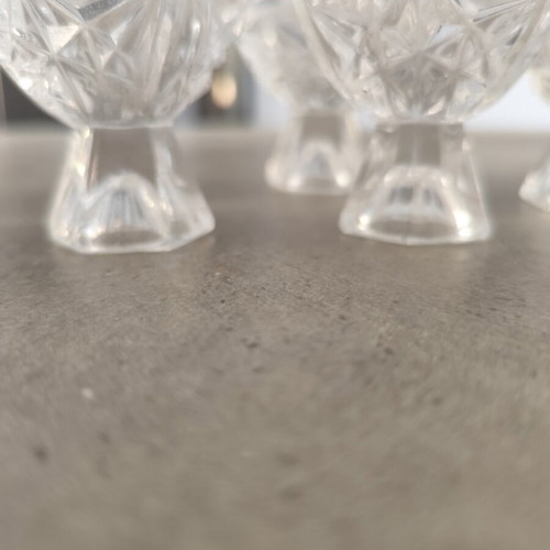 Vintage raki glasses, set of five