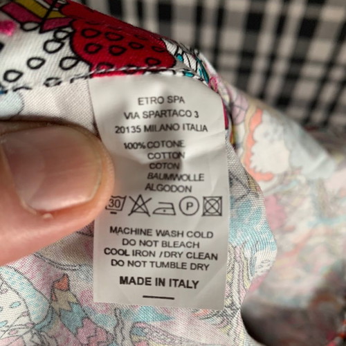 Πουκάμισο Etro μεταχειρισμένο, μέγεθος XL, πολύχρωμο