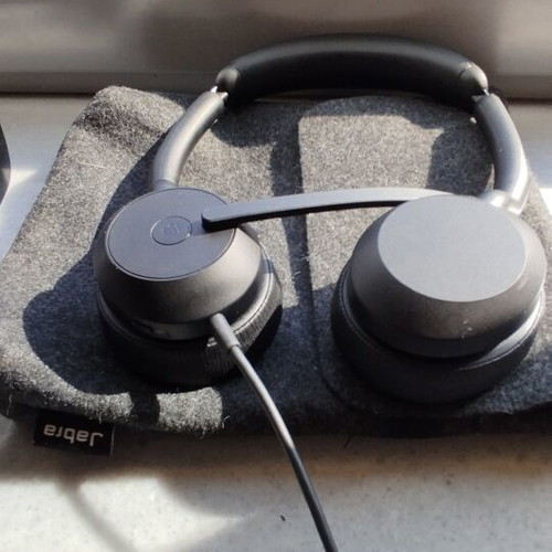 Jabra Evolve2 50 Wired USB-C Headset with USB-A Adapter