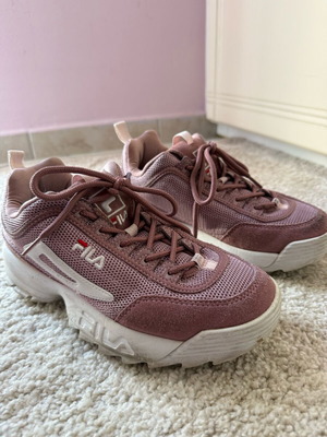 Fila athletic shoes used, size 39, purple