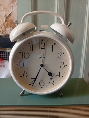Peter retro metal alarm clock with double bell, like new
