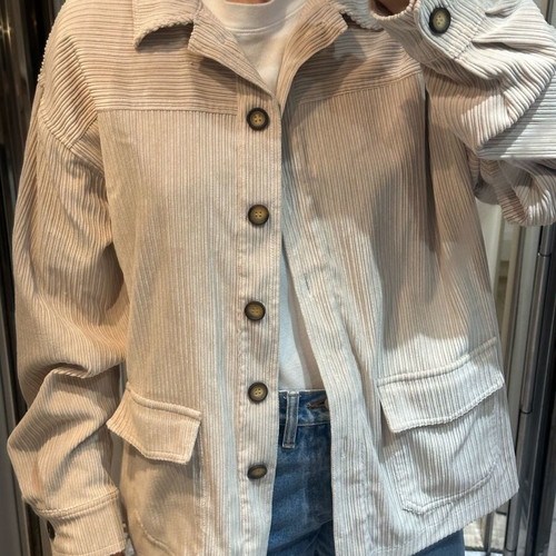 Beige corduroy overshirt/jacket Paranoia Fashion Company new, size M
