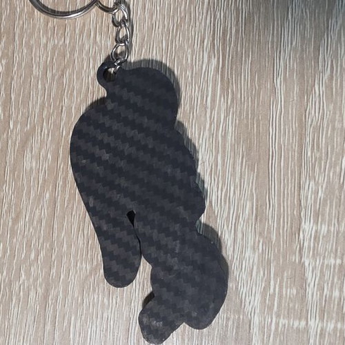 Handmade 3D Printed Ford Logo Keychain