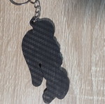 Handmade 3D Printed Ford Logo Keychain