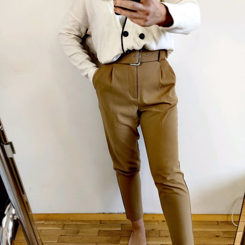 Zara pants Turkey, size S-M, beige brown