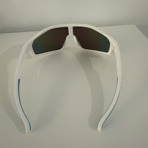 Gianni Intelligent Eyewear Sunglasses White Frame Blue Iridescent