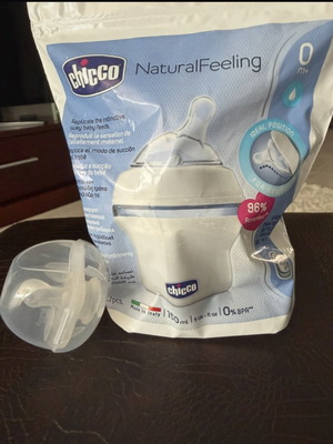 Chicco μπιμπερό και πιπίλα σφραγισμένα, καινούργια