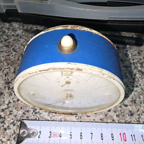 Vintage Kaiser Brilliant table clock alarm used