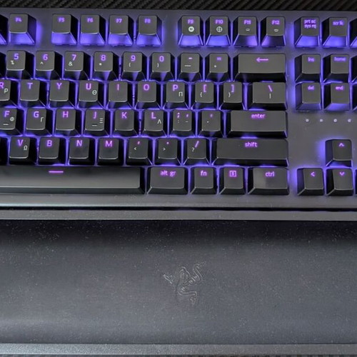 Razer Blackwidow Chroma Elite mechanical keyboard, Greek layout, Razer Green switches