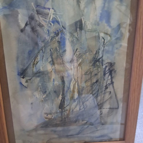 Painting "Karavia" framed, like new, 22×27cm