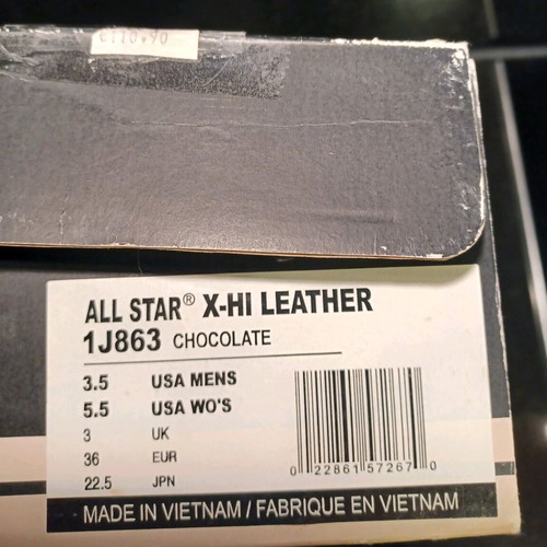 Converse All Star leather boots like new, size 36, brown