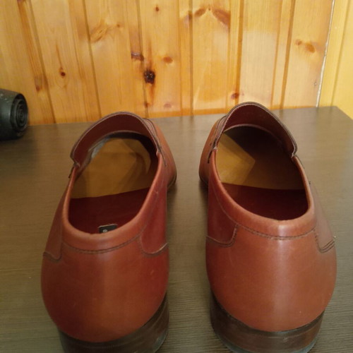 Magnanni Men's Leather Loafers size 44 used, classic tan