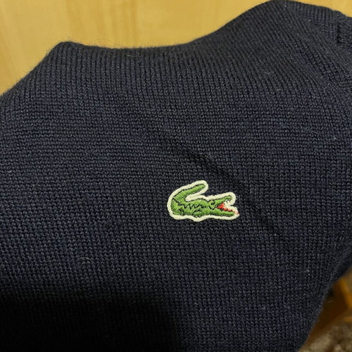 Lacoste Vest vintage used, size 5, black and blue