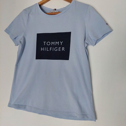 Tommy Hilfiger women's short-sleeve top blue medium like new