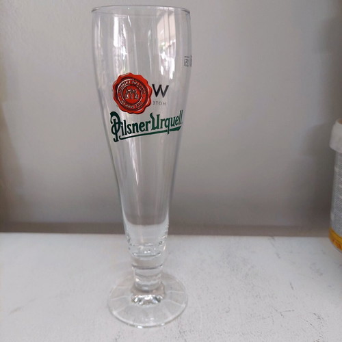 Pilsner Urquell beer glass collectible like new, Czech