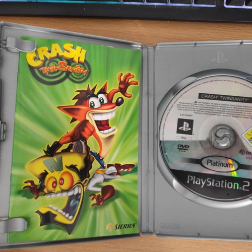 Crash Twinsanity Platinum PS2 game used with manual